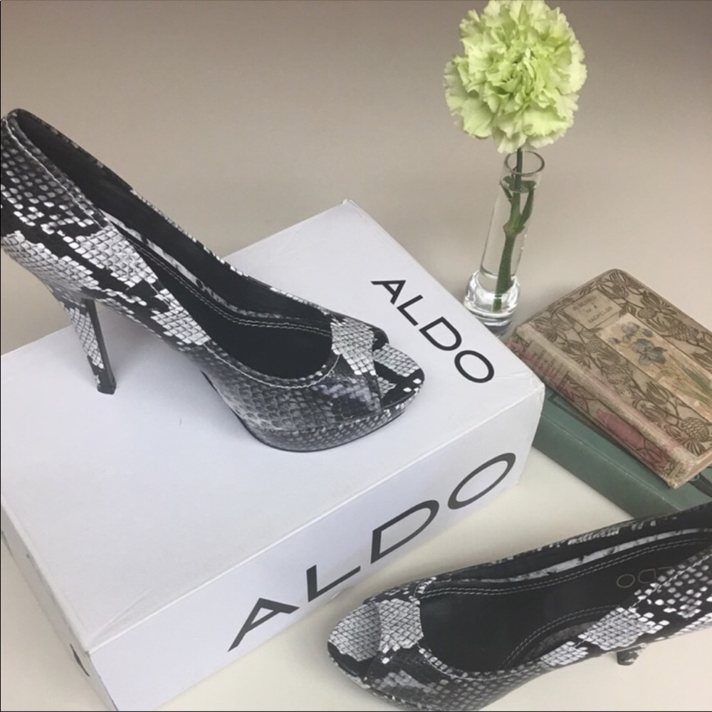 Aldo Gacusan Stunning Snake Pattern Heels